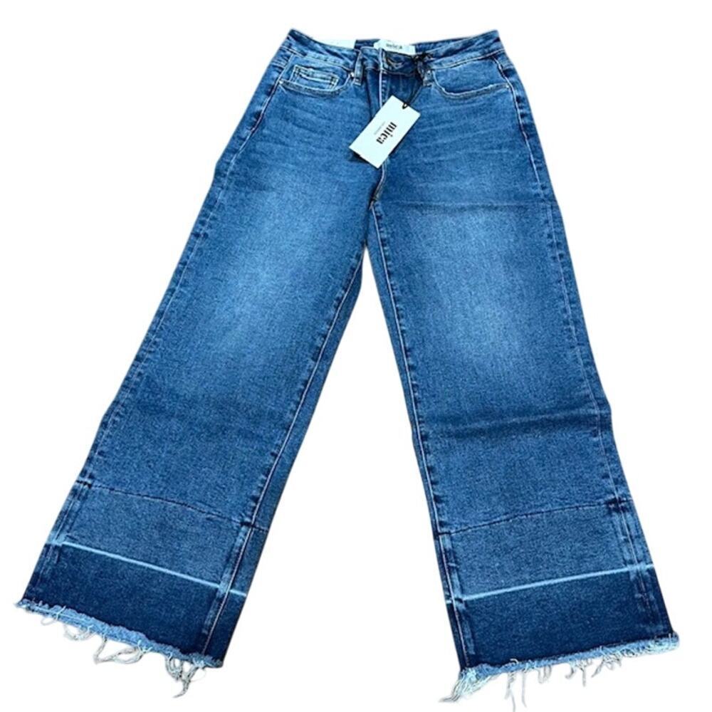 Nwt Mica high rise straight leg cropped denim
